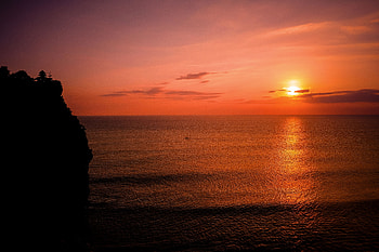Nature, Sunset, Sky, Sea, Clouds, Horizon HD wallpaper