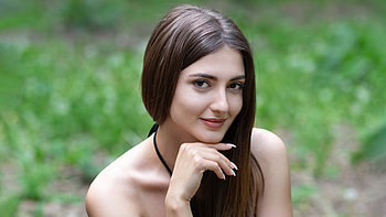 Cute Girl Smiling Black Clothing , girls, model, black-dress HD wallpaper