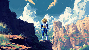 Super Saiyan Vegeta, vegeta, dragon-ball, anime, artwork, digital-art, artist HD wallpaper