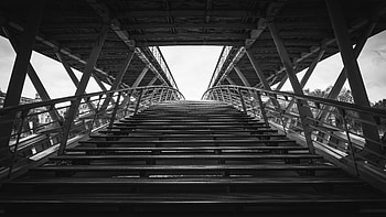 Architecture, Miscellanea, Miscellaneous, Design, Construction, Bw, Chb, Stairs, Ladder HD wallpaper