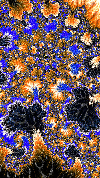 Fractal Art Trippy Psychedelic Background for Smart, orange (Color), black, colors, psychedelic, trippy, Abstract, fractal, abstract black HD phone wallpaper