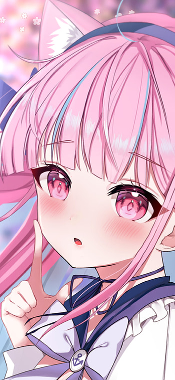Minato Aqua, hololive, Anime, Virtual Youtuber HD phone wallpaper