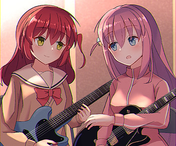 Hitori Gotou & Ikuyo Kita, Ikuyo Kita, Hitori Gotou, Anime, Bocchi the Rock! HD wallpaper