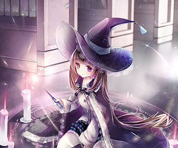 Little-Anime-Witch, girl, Anime, Little, Witch HD wallpaper