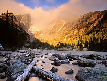 Hallett Peak And Flattop Mountain Colorado, colorado, flattop mountain, hallett peak HD wallpaper
