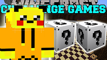 PAT And JEN PopularMMOs Minecraft POKEMON MAN CHALLENGE GAMES Lucky Block Mod Modded Mini Game HD wallpaper