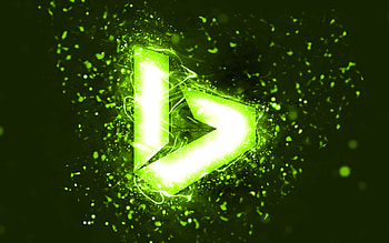 Bing lime logo, , lime neon lights, creative, lime abstract background, Bing logo, search system, Bing HD wallpaper