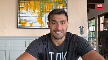 Sam Asghari, Shirtless joke, Better than Brad Pitt HD wallpaper