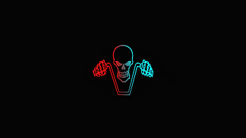 Ghost Rider Dark Minimalist , ghost-rider, superheroes, minimalism, minimalist, dark, black HD wallpaper