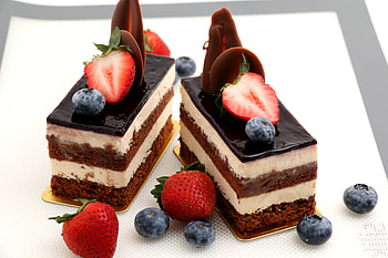 Cake and Fruit, dessert, fruit, food, cake HD wallpaper