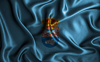 Leganes flag, , silk wavy flags, spanish cities, Day of Leganes, Flag of Leganes, fabric flags, 3D art, Leganes, cities of Spain, Leganes 3D flag HD wallpaper