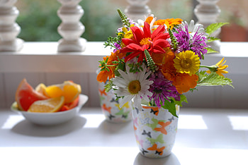 Flowers, Camomile, Blur, Smooth, Bouquet, Citrus, Lupins HD wallpaper