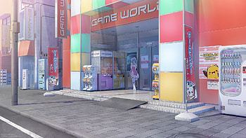 Game Center, Anime, street HD wallpaper