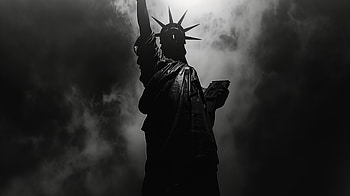 Statue of Liberty Silhouette | New York Landmark Background, Statue of Liberty, New York HD wallpaper
