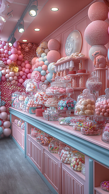 Sweet Delights Candy Store HD phone wallpaper
