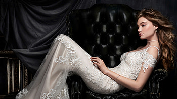 Kenneth Winston Bride Dress , girls, model, bride HD wallpaper