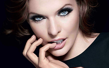 Milla Jovovich, blue eyes, face, girl, actress, woman, beauty HD wallpaper