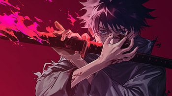 Anime, Jujutsu Kaisen, Yuta Okkotsu, red anime HD wallpaper