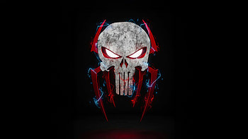 Spider Man X Punisher Mashup Logo, the-punisher, punisher, logo, spiderman, superheroes, artwork, art, digital-art, dark, black HD wallpaper