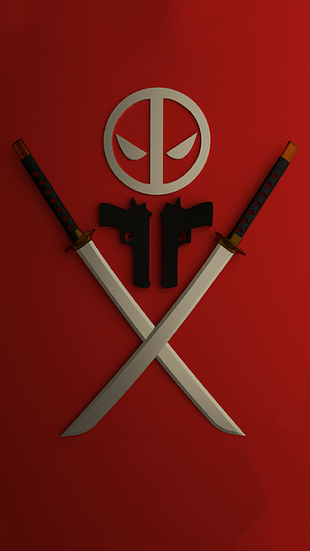 Logo, Deadpool HD phone wallpaper