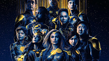 Richard Madden Ikaris Angelina Jolie Thena Salma Hayek Ajak Kit Harington Dane Whitman Eternals HD wallpaper