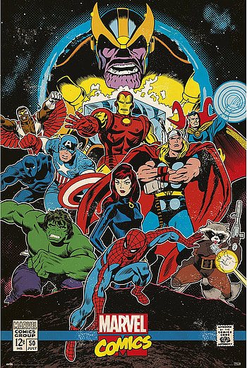Marvel Comics Retro Poster The Infinity. in 2020. Marvel comics , Marvel comics vintage, Marvel comics art, Vintage Avengers HD phone wallpaper