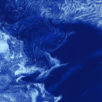 Abstract, Ice, Waves, View From Above, Ocean HD phone wallpaper