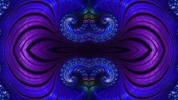 Trippy Psychedelic Fractal, trippy, psychedelic, aesthetic, blue, Abstract, fractal, abstract blue HD wallpaper