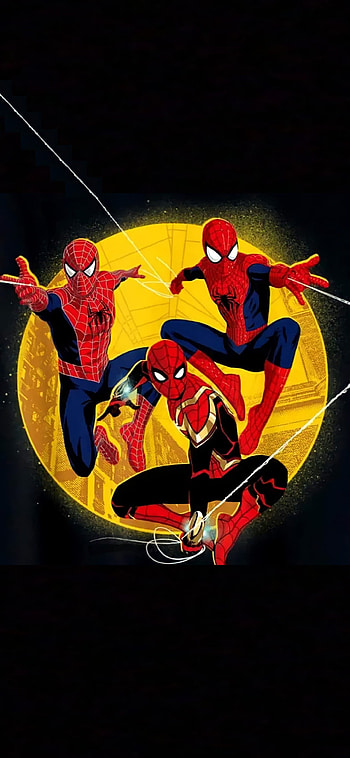 Spider-Man No Way Home, Tobey Maguire, No way home, Peter Parker, Andrew Garfield, Spiderverse, Marvel, Tom Holland, Spidermen, The amazing spider-man, Avengers, Spiderman, Comic HD phone wallpaper