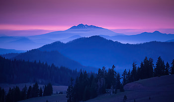 Mountains Minimal Morning Dreamscape , mountains, morning, nature HD wallpaper