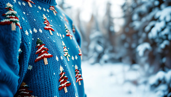 Cozy Christmas Sweater - Ultra, Christmas sweater, winter scene, snow HD wallpaper