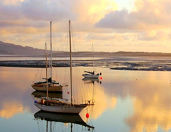 Boats in Lake, cool HD wallpaper