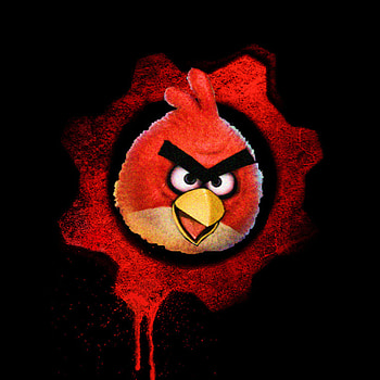 Big Angry Birds , iPad Air resolution, Gaming visuals, Bird characters HD phone wallpaper