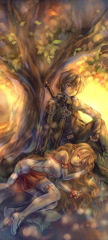 Yuuki Asuna & Kirigaya Kazuto, Anime, Sword Art Online HD phone wallpaper