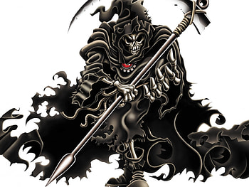 Skeletal Rocker Reaper, skeletal, rocker HD wallpaper