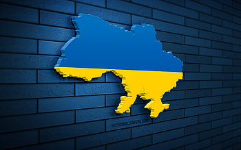 Ukraine, ukrainian, flag, map, ukr HD wallpaper