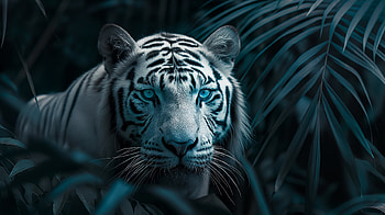 Majestic White Tiger : Eyes of the Wild in Stunning Detail, tiger HD wallpaper