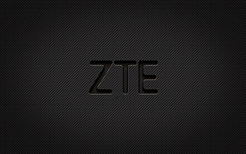 ZTE carbon logo, , grunge art, carbon background, creative, ZTE black logo, brands, ZTE logo, ZTE HD wallpaper