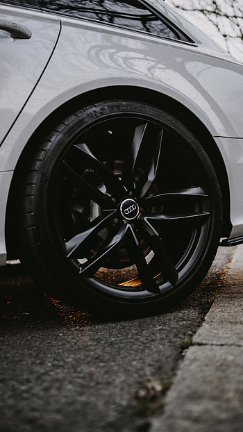 Audi, Cars, Car, Machine, Grey, Side View, Wheel HD phone wallpaper