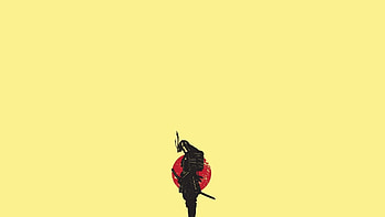 Abstract Artwork Gaks Designs Japanese Minimalistic Samurai Simple Simplistic Solid HD wallpaper