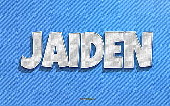 Jaiden, blue lines background, with names, Jaiden name, male names, Jaiden greeting card, line art, with Jaiden name HD wallpaper