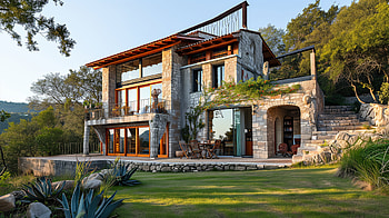 Luxurious Vacation Home in Idyllic Setting, house, architecture HD wallpaper