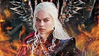 Daenerys Targaryen, daenerys-targaryen, dragon, tv-shows, game-of-thrones, artwork, artist, digital-art HD wallpaper