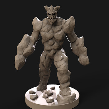 Stone Golem, 3D printing model, Detailed sculpture, Cult classic HD phone wallpaper