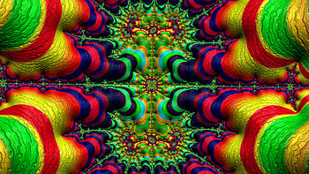 Trippy Psychedelic Fractal, trippy, psychedelic, trance, green, Abstract, fractal, abstract green HD wallpaper
