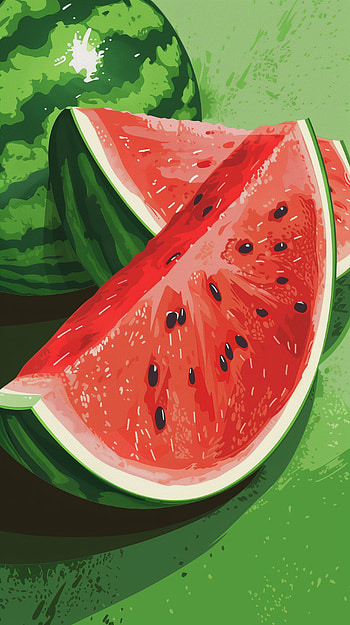Fresh Watermelon Slice HD phone wallpaper