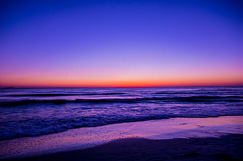 Ocean During Dawn , nature, ocean, dawn HD wallpaper