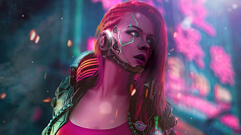 Cyberpunk Scifi Girl , cyberpunk, scifi, artist, artwork, digital-art HD wallpaper