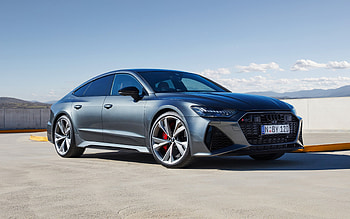 Audi RS7 Sportback, 2021, AU-spec, exterior, front view, new gray RS7 Sportback, German cars, Audi HD wallpaper