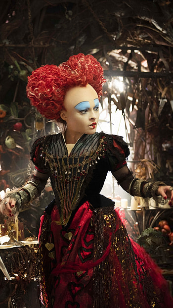 Alice, Looking Glass, Helena Bonham Carter, Movies HD phone wallpaper